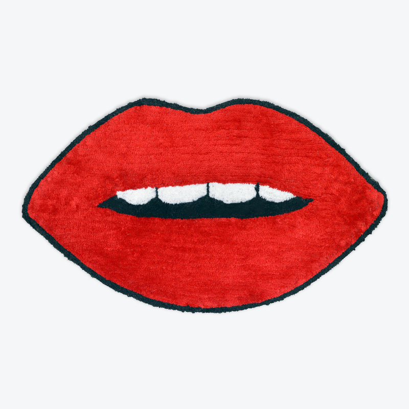 Carle Lips Shaped Bath Mat