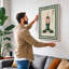 Yoga Meditation Pose Modern - Wrapped Canvas-99855173-99855216