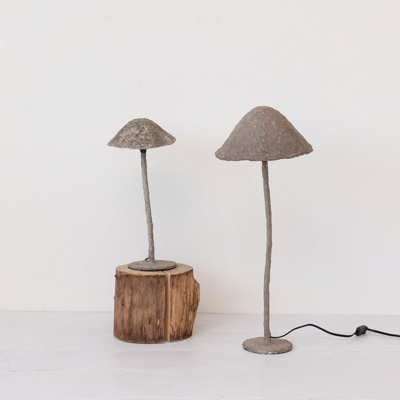 Jamaun Paper Mache Table Lamp, 27.56" H x 20" W x 20" D