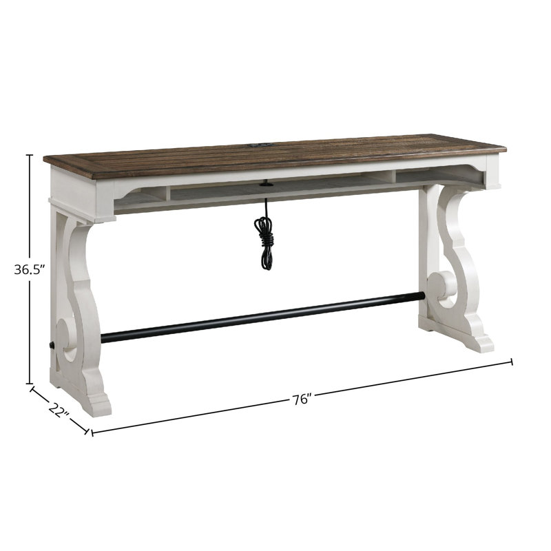 Isamu 76'' Solid Wood Console Table