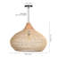 Luminaire suspendu en rotin naturel 1 lumière-108876057