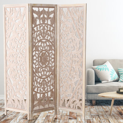 Sheredan 3-Panel Folding Mandala Room Divider