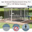 Filet de remplacement pour pavillon de jardin 10 pi x 13 pi, blanc. Gardes à ailes de débris. Méthode d'installation simple. Convient à différentes versions de 10 pi x 13 pi. Composé