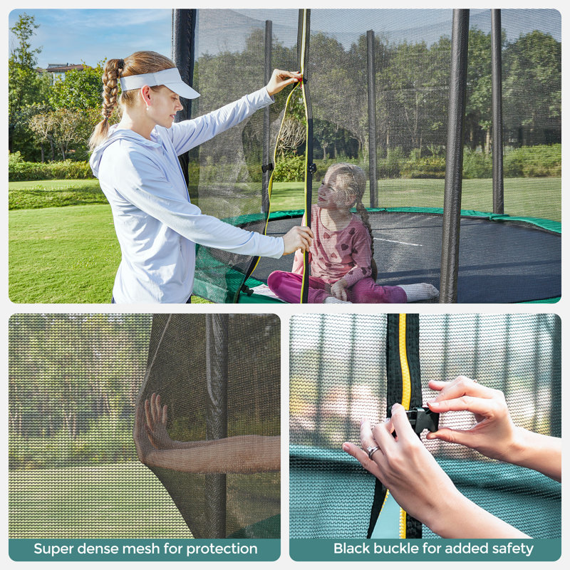 Dent Freeport Park ft Round Backyard Trampoline with Safety Enclosure