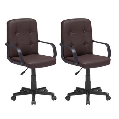 Ensemble de 2 fauteuils de bureau Krishen