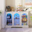 Buffet l 47,2 po avec 3 portes en verre, tablettes réglables, DEL et capteurs de corps humain-383691502