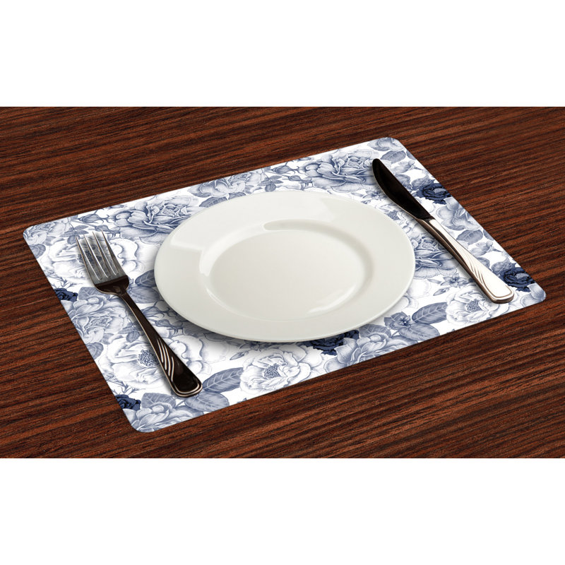 Dugas Shabby Garden Spring Roses Placemat