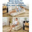 Canapé-lit pliant 3-en-1, canapé-lit convertible avec coussin et support pour le dos, salon compact, sans assemblage requis pour le salon, la chambre à coucher, la chambre d'amis, simple-2066070715