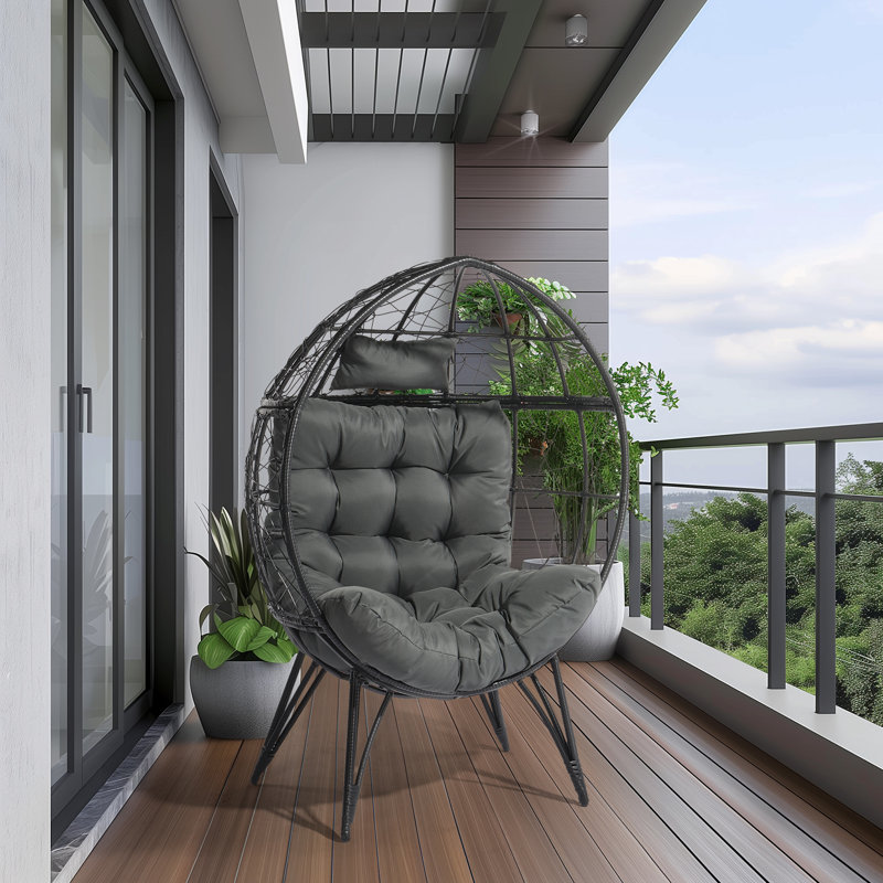 Cobien 1 Person Egg Chair with Stand