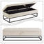 Banc de rangement rembourré en velours avec siège rabattable Modern-1590409862