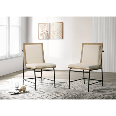 Jakaila 19.5'' H Upholstered Metal Side Chair