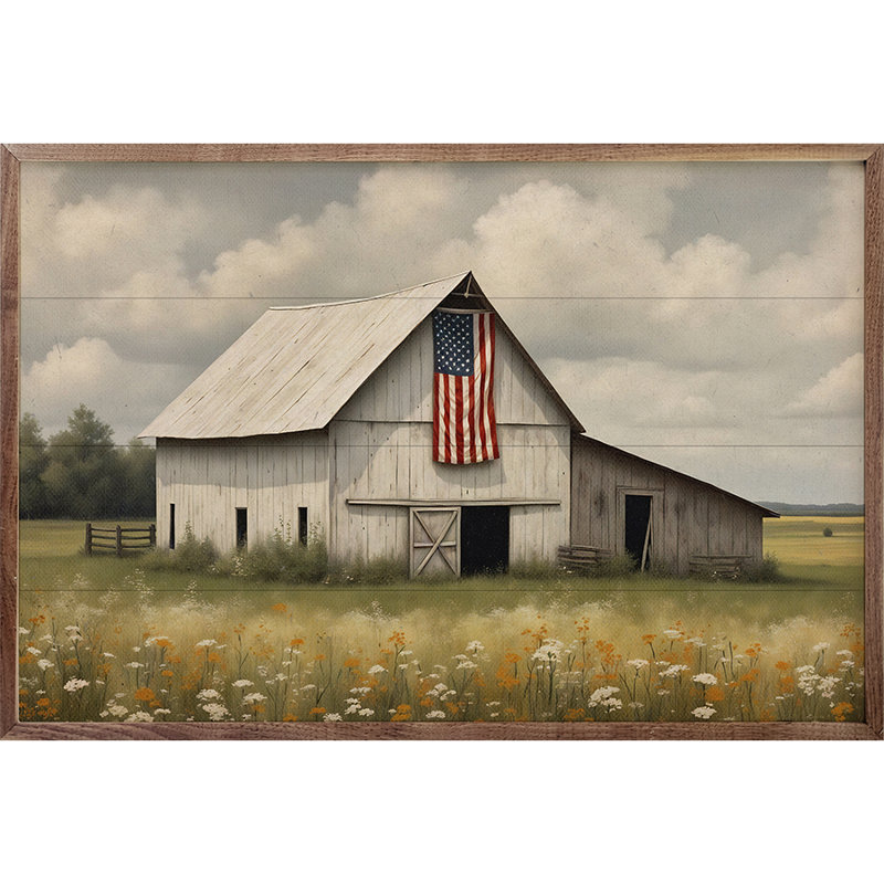 American Heritage - grange blanche, H 5 po x l 8 po