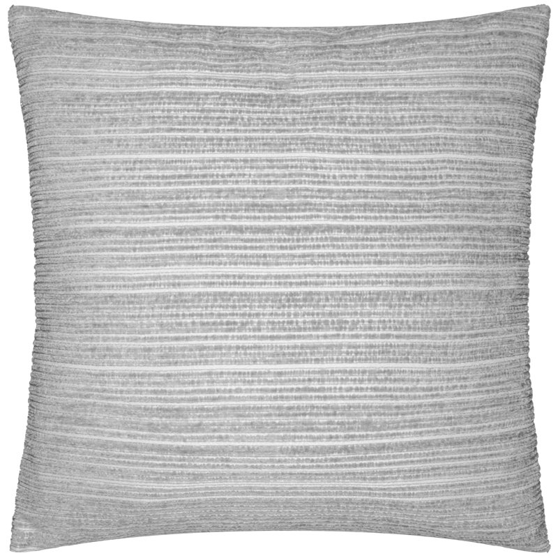 Jupiter Striped Square Cushion, Silver, Pillow Cover Only - No Insert