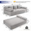 Lit convertible Nithsdale avec 3 coussins-1748261064