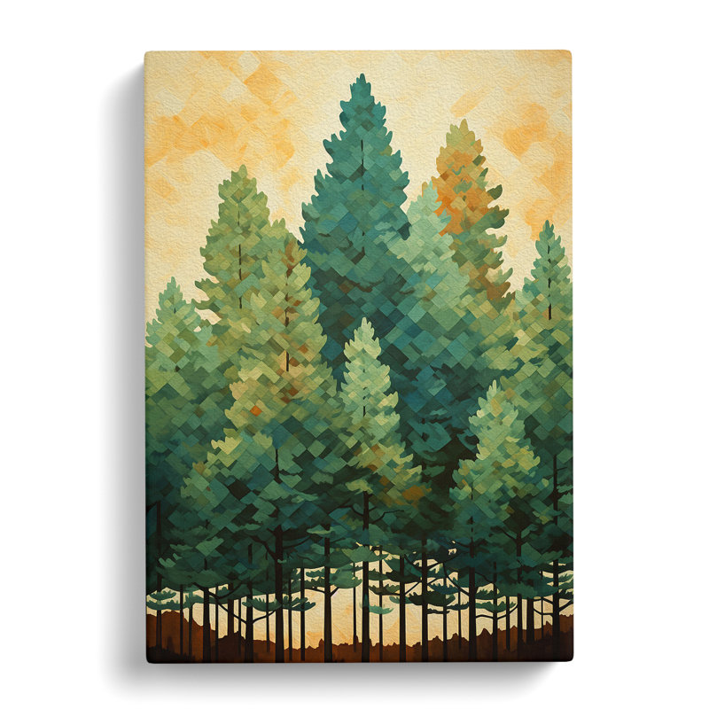 Pine Tree Modern - Print, 60cm H x 40cm W x 3cm D
