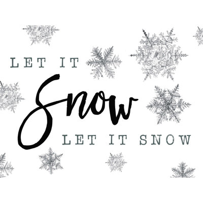 Let It Snow - Impression sur toile tendue