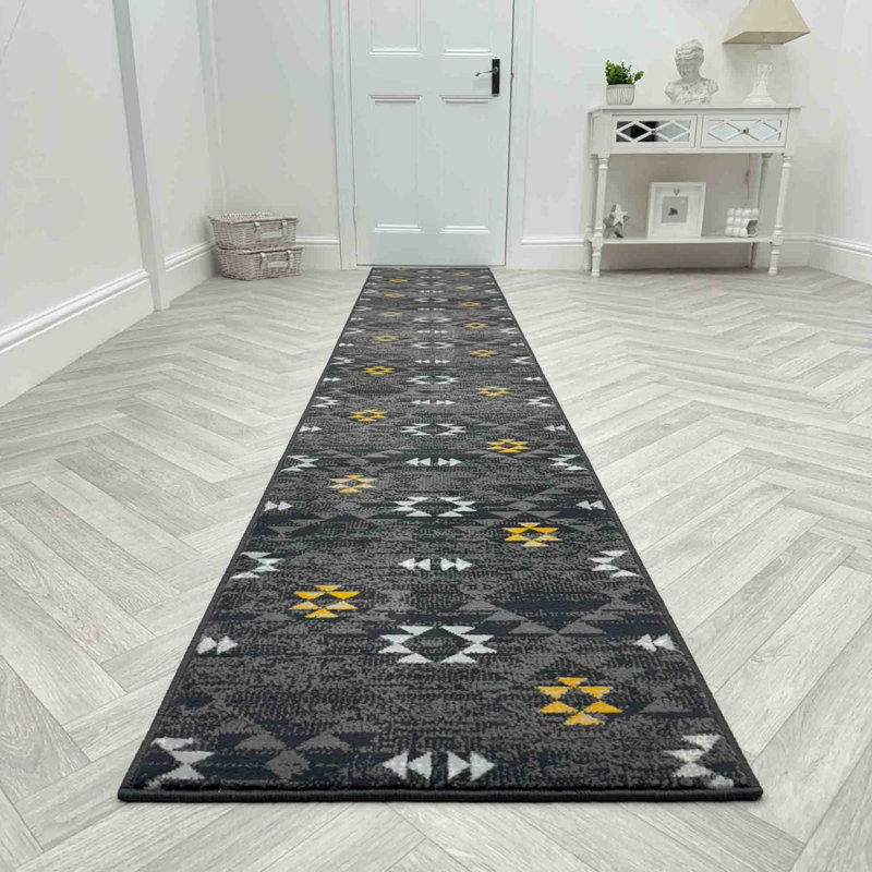 Runner Geometric Area Rug, Runner 60 x 150cm