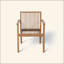 Ensemble de 2 chaises de patio en bois d'acacia robuste, siège imperméable et confortable, capacité de 400 lb-1181066304