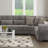 Oliveras Reversible L-Shaped Sleeper Sofa Sectional w/ Storage Seats for Living Room-1673150210-1673150209