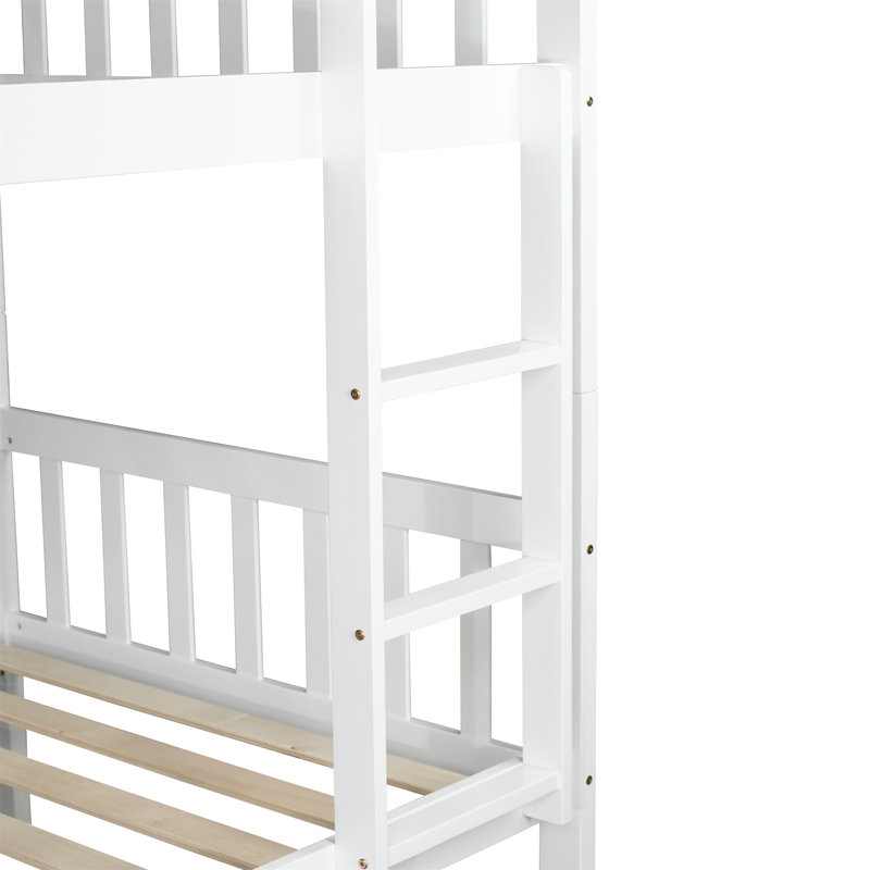 Sotion Solid Wood Standard Bunk Bed with Trundle by Harriet Bee