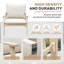 Chaise longue d'extérieur avec coussins Acacia (ensemble de 2)