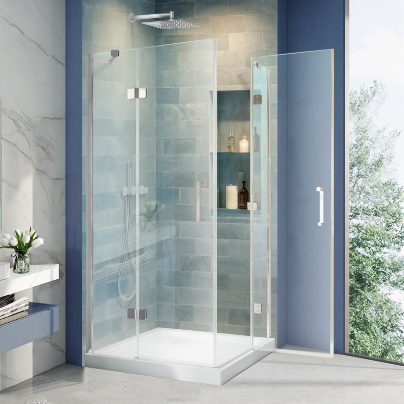 36 cabines de douche carrées sans cadre
