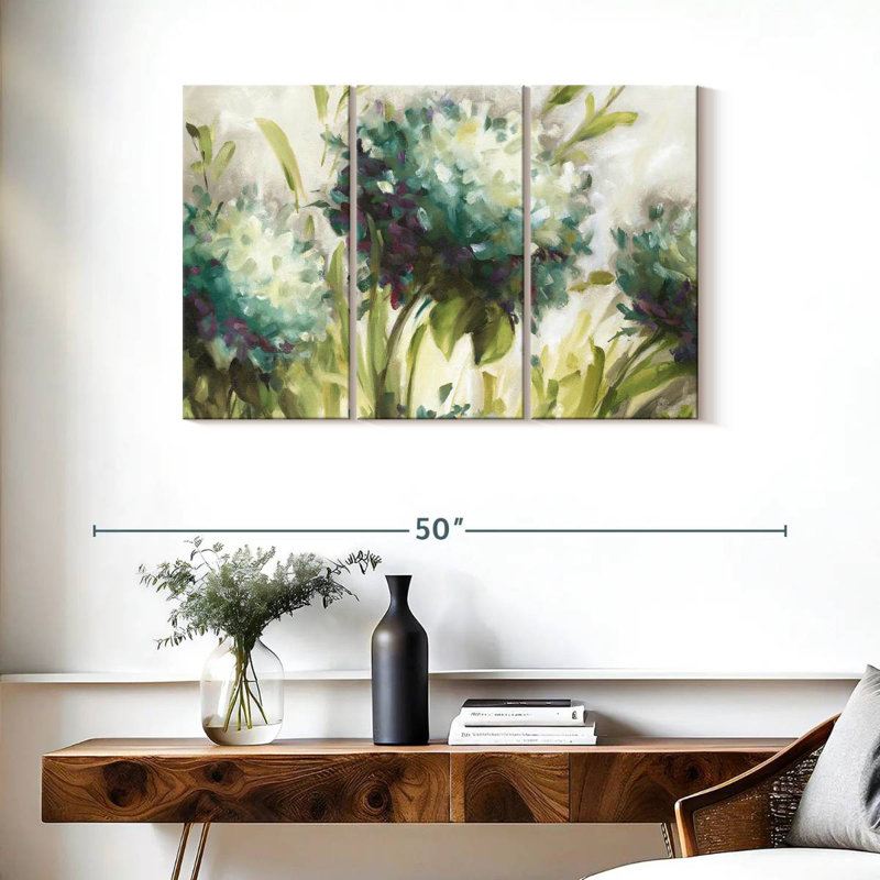 Harnek Hydrangea Field I, 24" H x 38" W