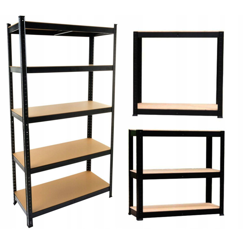 90cm W Metal Shelving Unit, 180cm H x 90cm W x 40cm D