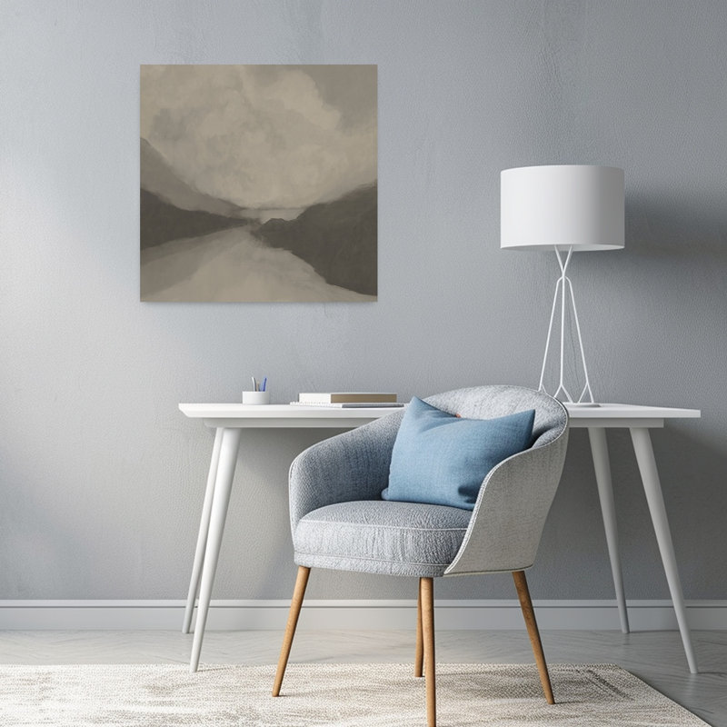 «Wraith Abstract Coastal Landscape», art mural, 24" H x 24" W