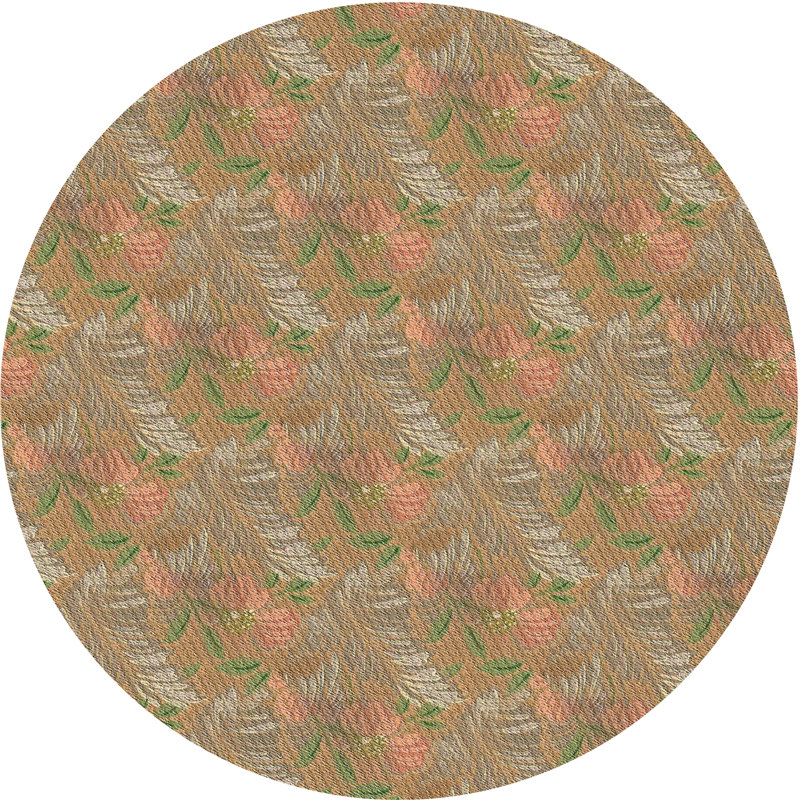 Tapis brun / gris Alberich, Rond 3 pi