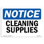 Cleaning Supplies Aluminum Sign 12 x 18