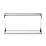 Abubakary 55'' Glass Top Console Table
