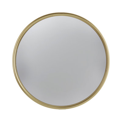 D15" Gold Round Mirror