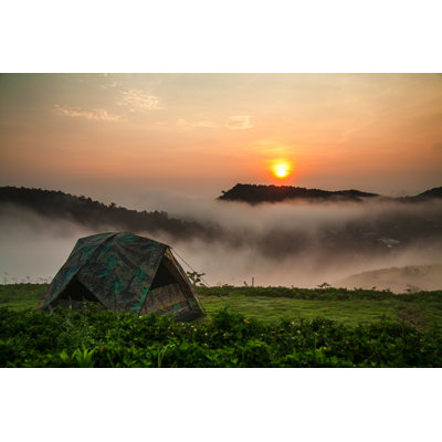 " Camping Tent With Sunshine "