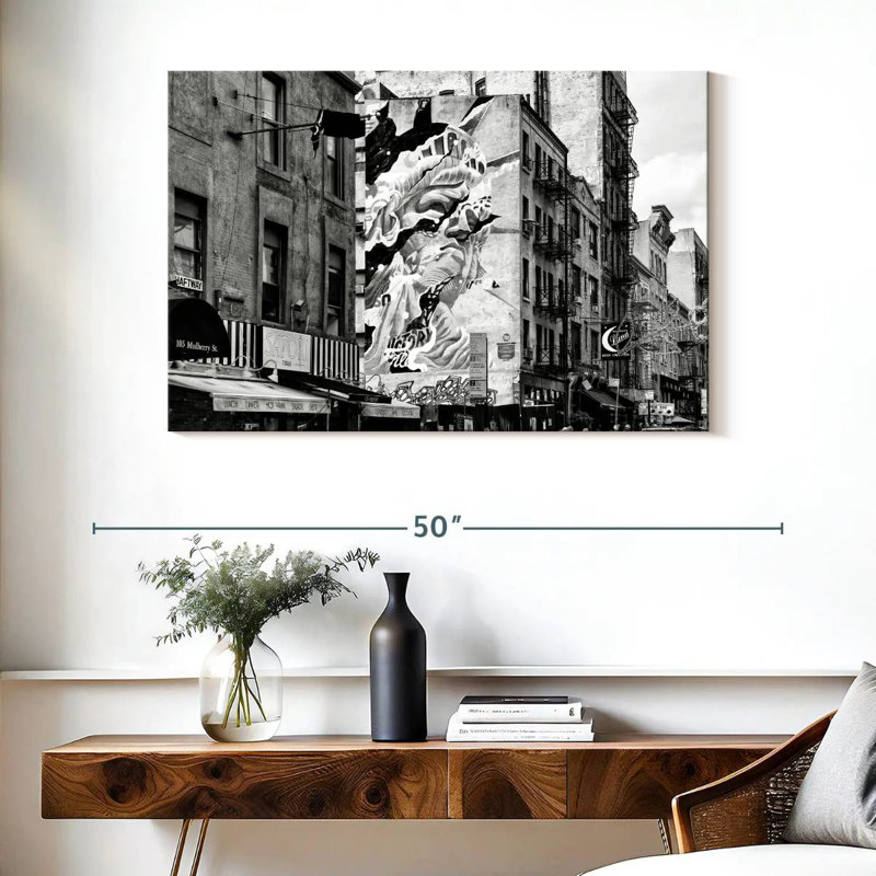 Scène urbaine Sirci Manhattan, H 26 po x l 39 po