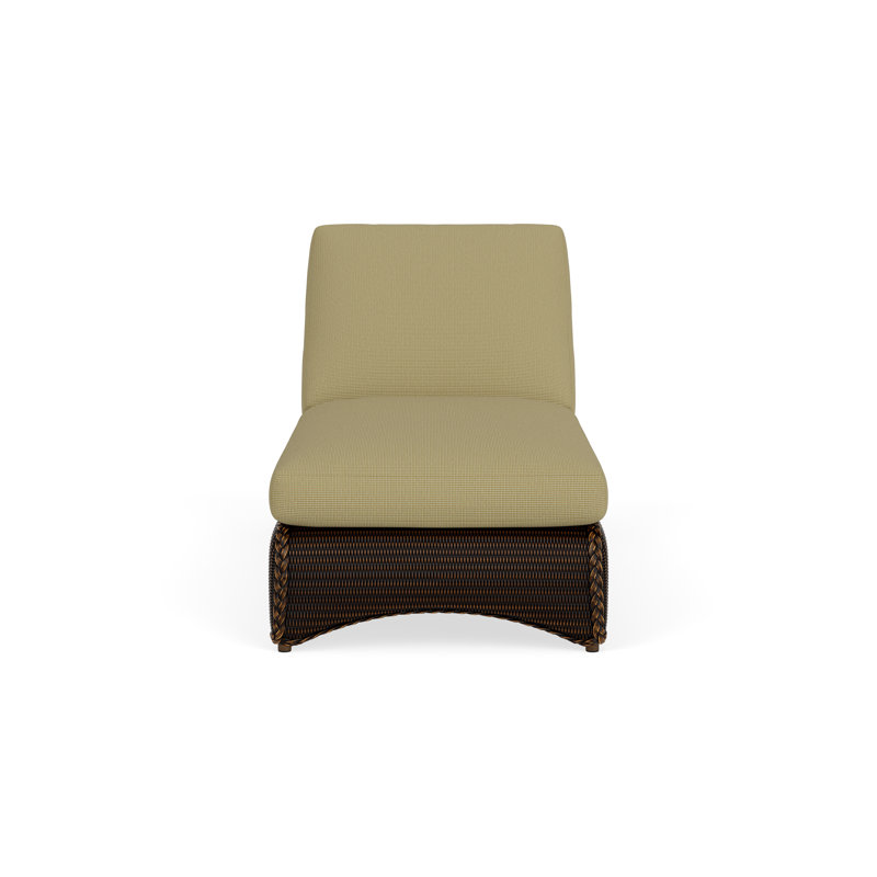 Loom Outdoor Chaise Lounge, Mink, Fife Sahara