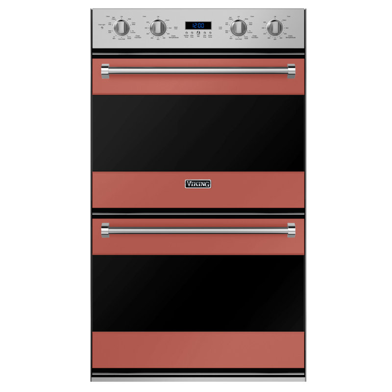 30"W. Electric Double Oven, Spiced Cider