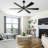 60“ Modern Large 6-Blade Ceiling Fan With LED Lights and Remote Control-2108759257-2108759262