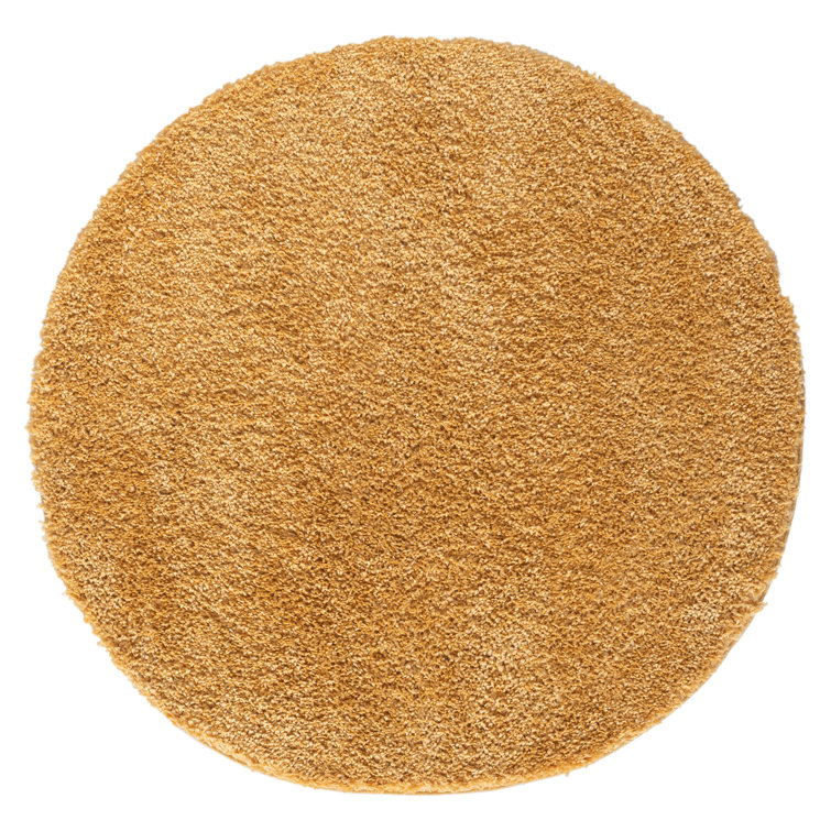 Shaggy Lush Golden Yellow Rug