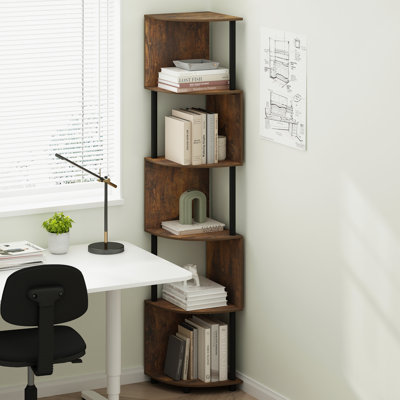 Guerra 5-Tier Zigzag Corner Multipurpose Standing Shelf