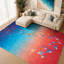 Tapis lavable à la machine moderne à motif abstrait Koi Fish-133344947
