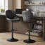 Bar Stools Set of 2 Modern Swivel Bar Chairs, Barstools Counter Height with High Backrest Easy 3-5 Minute Assembly for Bar, Kitchen, Dining Room-269593247-509190431