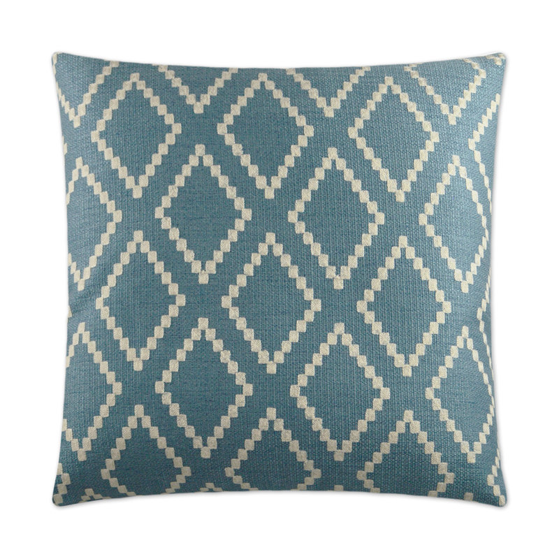 Matteo Pillow Cover & Insert, Blue, Square 22"