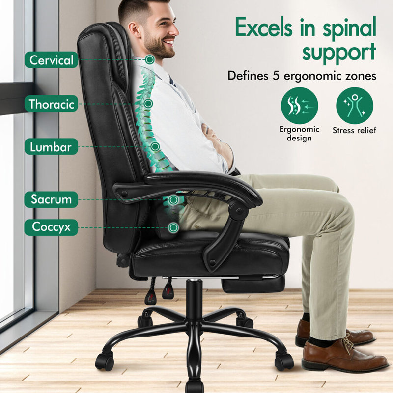 Algiers Office Chair, Gloss Black