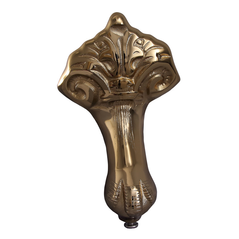 Gavin 54.25'' x 30.12'' Soaking Cast Iron Bathtub, Polished Brass