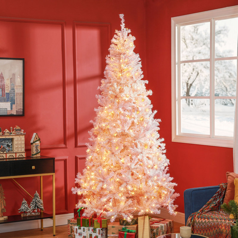 Arbre de Noël rose 7,5 pi