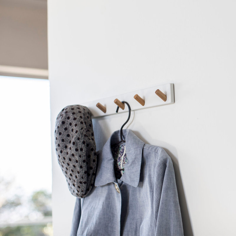 Yamazaki Home Wall-Mounted Saving Coat Hanger - Thumbnail 3
