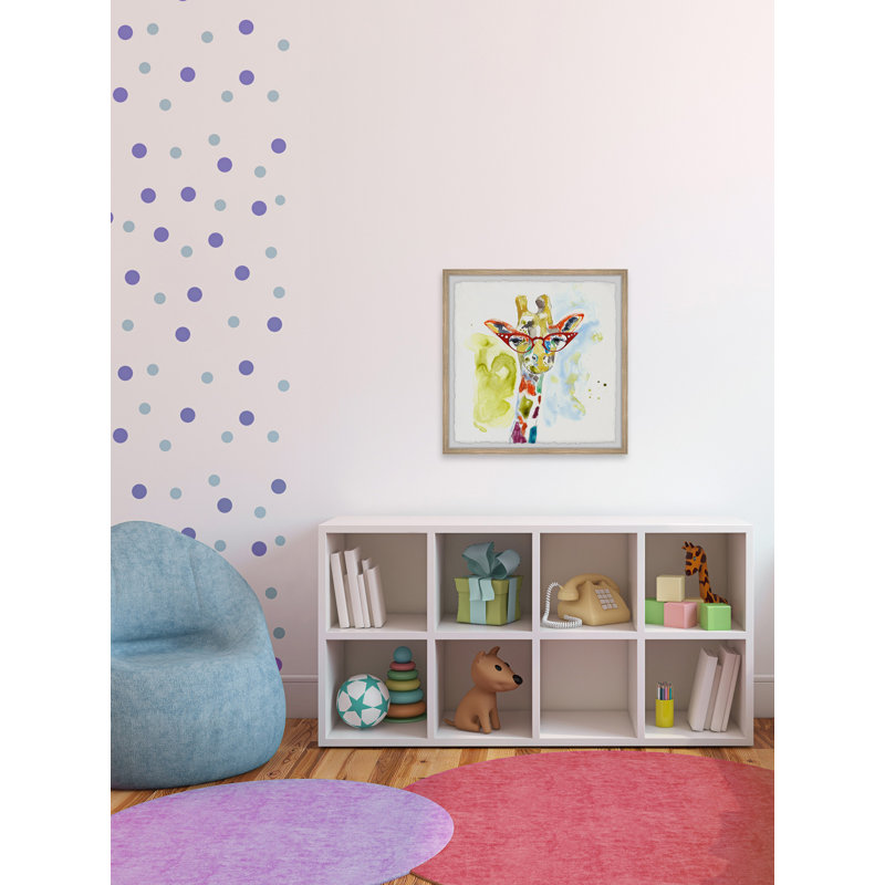Jarred Rainbow Giraffe - Print, 51cm H x 51cm W