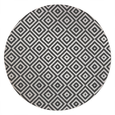 Ikat Eye Non-Slip Outdoor Rug