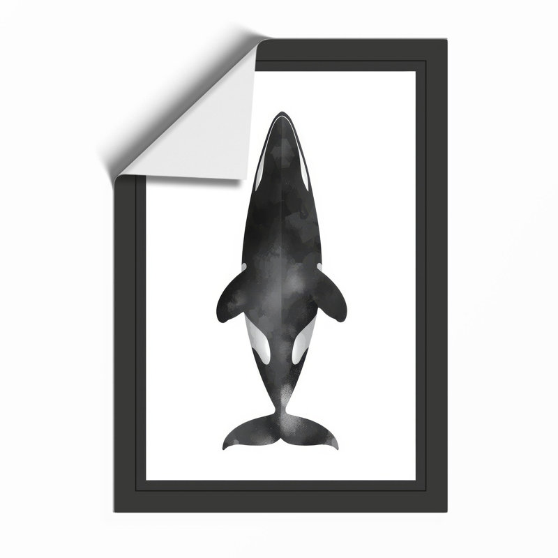 Shark Study Japandi - Framed Print, A2 - 59.4 x 42.0 cm, Unframed
